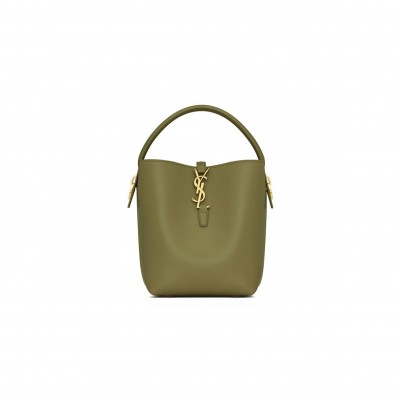 YSL LE 37 SMALL IN SHINY LEATHER 749036211521 (17*20*13cm)